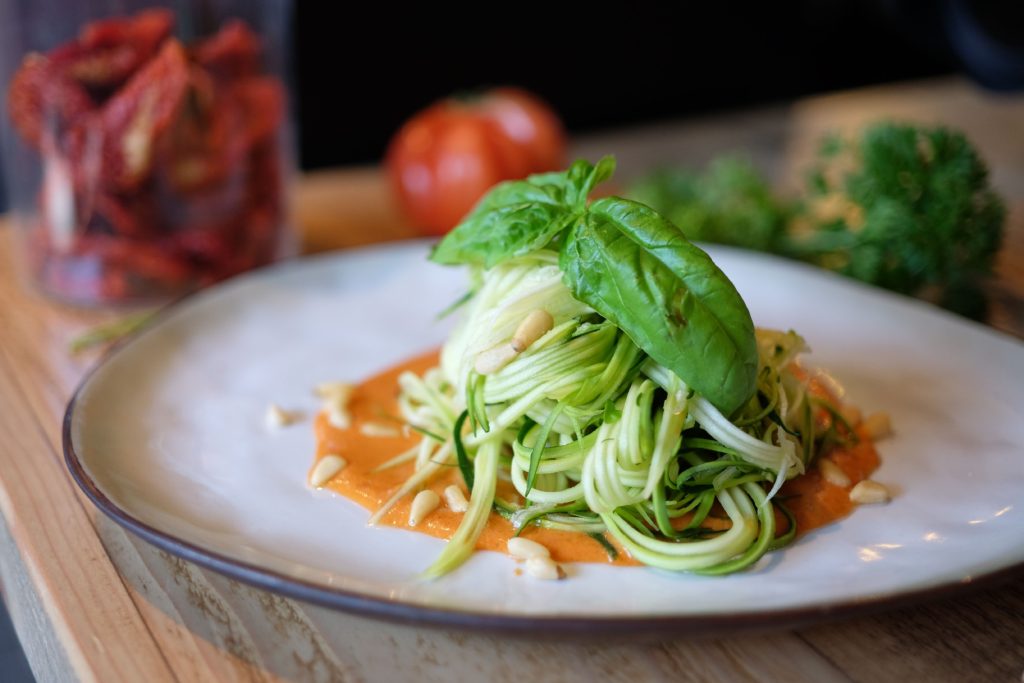 Zucchini spaghettis